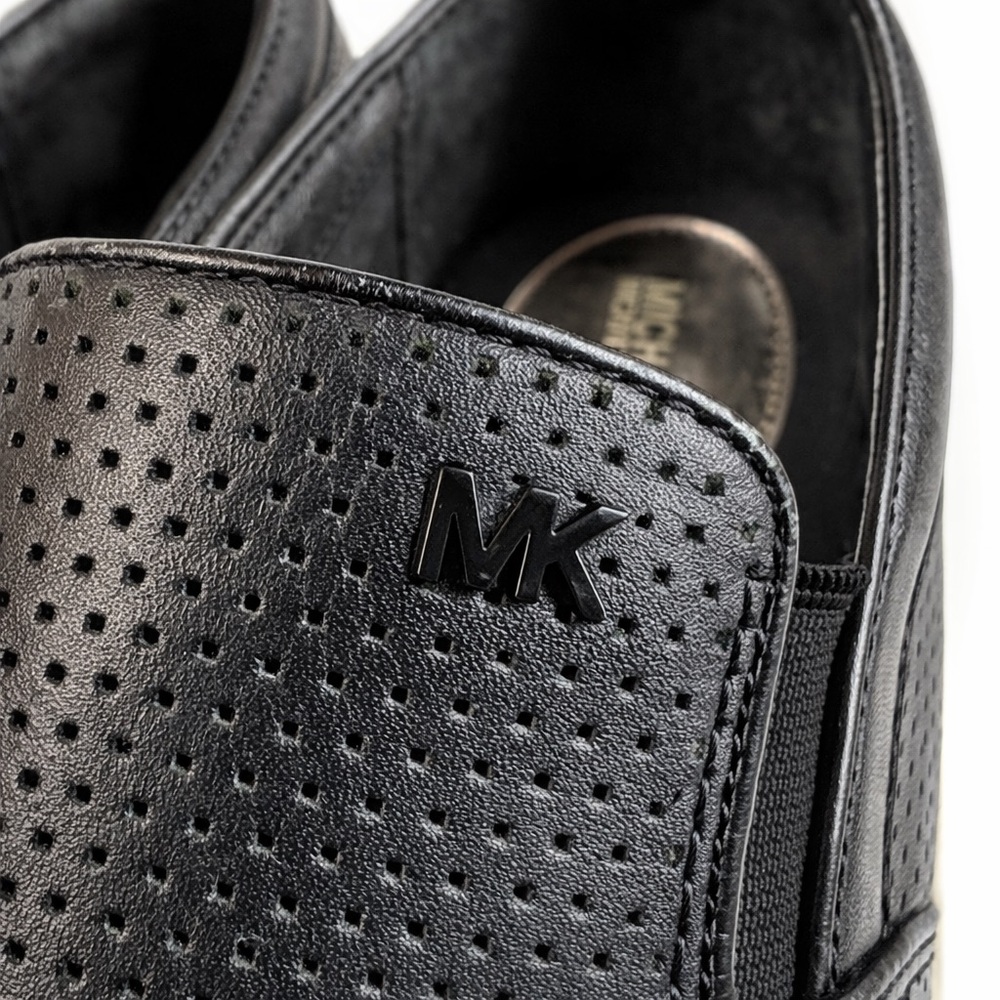 Michael Kors Perforated Black Men's Slip-Ons